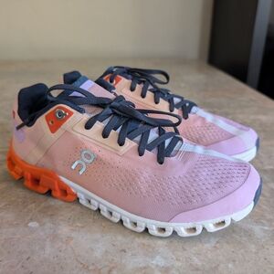 On Cloudflow 3.0 Swiss ®Engineering Lightweight Shoes Rose/Fiji Women's Size 7